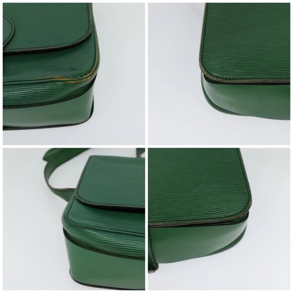 LOUIS VUITTON Epi Cartouchiere MM Shoulder Bag Green M52244 LV Auth 125397 - Picture 14 of 16